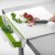 Counter Edge Cutting Board with Collapsible Scrap Bin